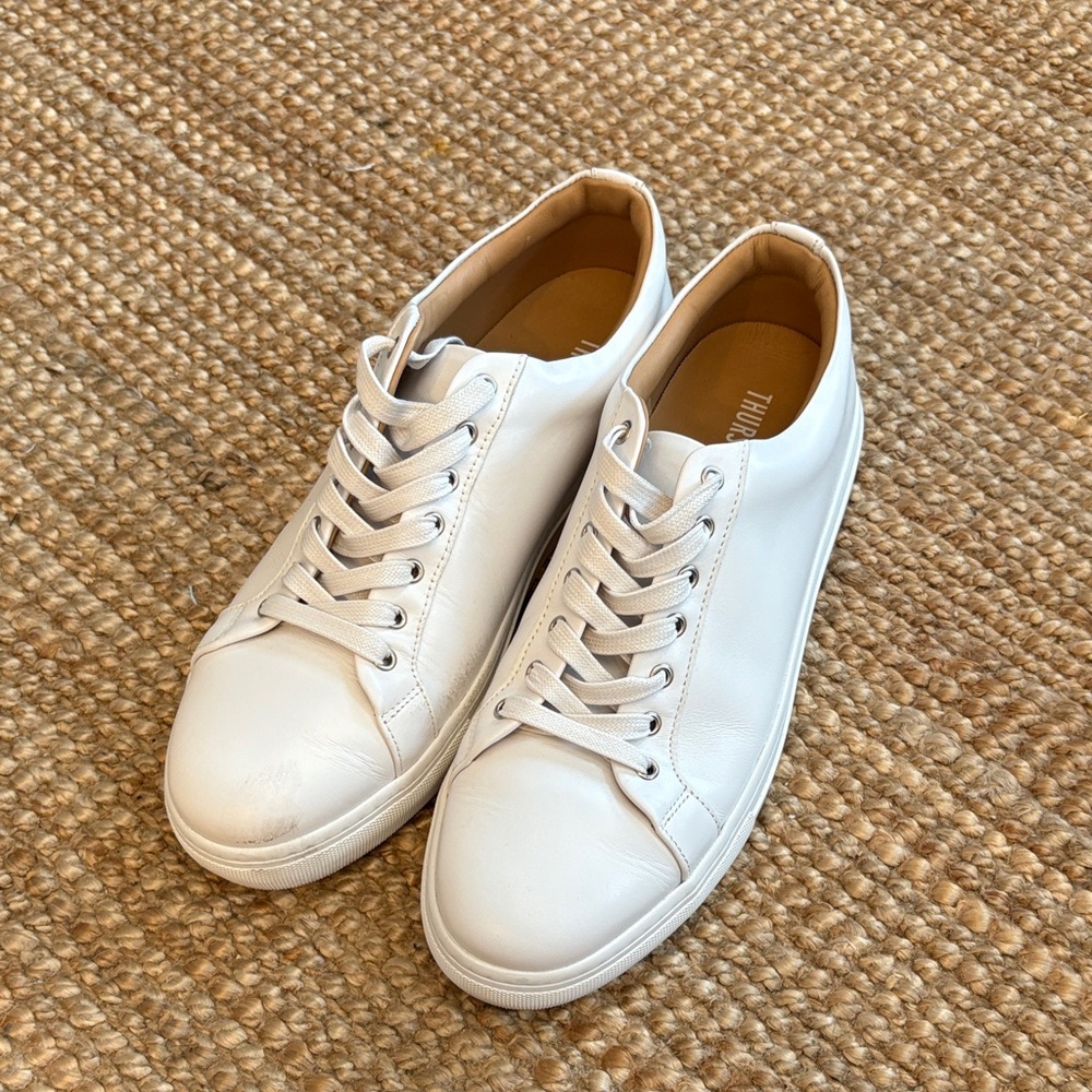 Thursday Boot Company White Leather Sneakers